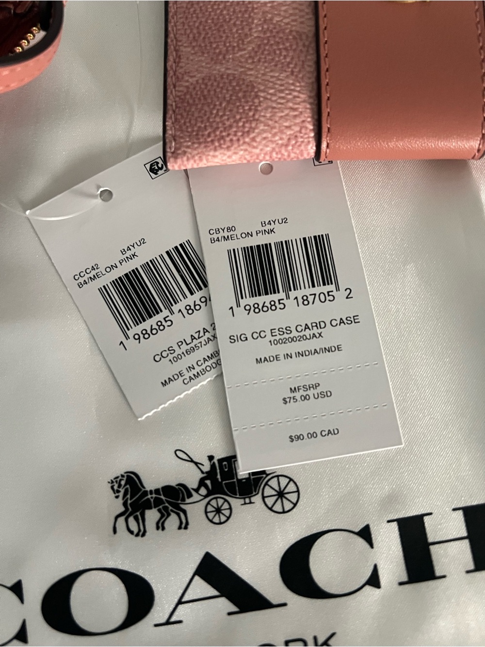 Coach Shoulder Bag with Matching Card Case - Picture 11 of 11